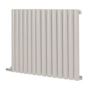 Milano Aruba Electric - Pearl White Horizontal Designer Radiator - 635mm Tall - Choice of Size, Thermostat and Cable Cover