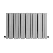 Milano Capri - Light Grey Flat Panel Horizontal Designer Radiator - 635mm x 1000mm (Double Panel)