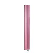 Milano x ECOSO Aruba - Electric Camellia Pink Vertical Designer Radiator - Choice of Size and Wi-Fi Thermostat