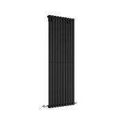 Milano Aruba - Black Vertical Designer Radiator 1600mm x 590mm (Single Panel)