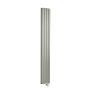 Milano x ECOSO Aruba - Electric Sage Leaf Green Vertical Designer Radiator - Choice of Size and Wi-Fi Thermostat