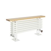 Milano Windsor Bench - Horizontal White Traditional Cast Iron Style Column Radiator with Seat - Choice of Size