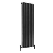 Milano Windsor - Pewter 1800mm Vertical Traditional Column Radiator - Triple Column - Choice Of Width