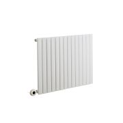 Milano x ECOSO Capri Electric - White Flat Panel Horizontal Designer Radiator - 635mm x 826mm (Single Panel) - with Wi-Fi Thermostatic Heating Element