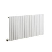 Milano x ECOSO Capri Electric - White Flat Panel Horizontal Designer Radiator - 635mm x 1180mm (Single Panel) - with Wi-Fi Thermostatic Heating Element