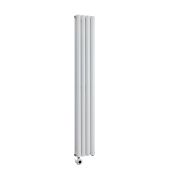 Milano x ECOSO Aruba - Electric White Vertical Designer Radiator - Choice of Size and Wi-Fi Thermostat - Plug-In and Hardwired Options