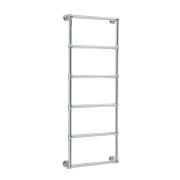 Milano Derwent - Chrome Traditional Minimalist Heated Towel Rail - 1550mm x 600mm