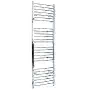 Milano Kent Electric - Curved Chrome Heated Towel Rail 1800mm x 500mm