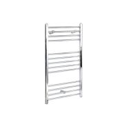 Milano Kent Electric - Straight Chrome Heated Towel Rail 1000mm x 500mm
