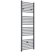 Milano Artle Electric - Straight Anthracite Heated Towel Rail 1800mm x 500mm