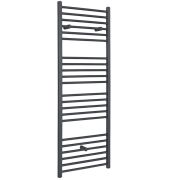 Milano Artle Electric - Straight Anthracite Heated Towel Rail 1600mm x 600mm