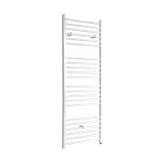 Milano Ive Electric - Straight White Heated Towel Rail 1600mm x 600mm