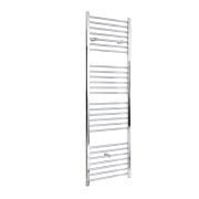 Milano Kent Electric - Straight Chrome Heated Towel Rail 1800mm x 600mm