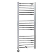 Milano x ECOSO Kent - Electric Chrome Straight Heated Towel Rail - Choice of Size and Heating Element