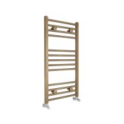 Milano Ive - Natural Brass Straight Heated Towel Rail - Choice of Size