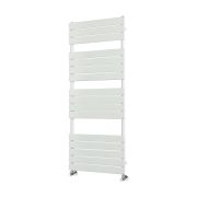 Milano Lustro - Designer White Flat Panel Heated Towel Rail - Choice of Size