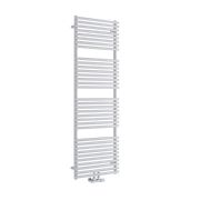 Milano Via - White Bar on Bar Central Connection Heated Towel Rail - Choice of Size