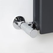 Chrome Radiator Valves with 15mm Copper Adapters