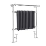 Milano Elizabeth - Anthracite and Chrome Traditional Heated Towel Rail - Choice of Size