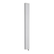 Milano x ECOSO Aruba Slim - Electric White Vertical Designer Radiator - 1780mm x 236mm (Double Panel) - with Wi-FI Thermostatic Heating Element