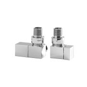 Milano - Chrome Square Corner Radiator Valves