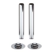 Milano - Chrome Radiator Pipe Sleeves (Pair)