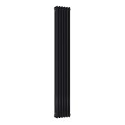 Milano Windsor - Black 1800mm Traditional Vertical Triple Column Radiator - Choice of Size and Feet