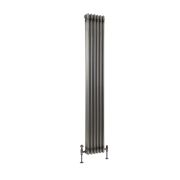 Milano Windsor - Lacquered Raw Metal Traditional Vertical Triple Column Radiator - 1800mm x 290mm