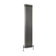 Milano Windsor - Lacquered Raw Metal Traditional Vertical Triple Column Radiator - 1800mm x 380mm