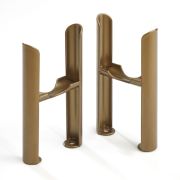 Milano Windsor - Traditional 3 Column Radiator Feet - Choice of Metallic Colours