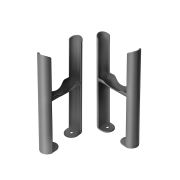 Milano Windsor - Traditional 3 Column Radiator Feet - Pewter