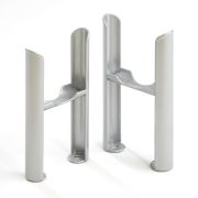 Milano Windsor - Traditional 3 Column Windsor Radiator Feet - Metallic Silver