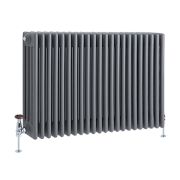 Milano Windsor - Anthracite Traditional Horizontal four Column Radiator - Choice of Size