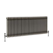 Milano Windsor - Lacquered Raw Metal Traditional Horizontal Triple Column Radiator - 500mm x 1415mm