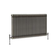 Milano Windsor - Lacquered Raw Metal Traditional Horizontal Triple Column Radiator - 750mm x 1190mm