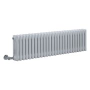Milano Windsor - White Traditional Horizontal Electric Triple Column Radiator - 300mm x 1190mm - Choice of Wi-Fi Thermostat