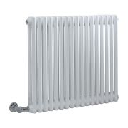 Milano Windsor - White Traditional Horizontal Electric Double Column Radiator - Choice of Size and Wi-Fi Thermostat