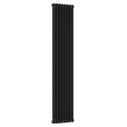Milano Windsor - Black 1800mm Traditional Vertical Double Column Radiator - Choice of Size and Feet