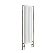 Milano Windsor - White Traditional Vertical Triple Column Radiator - Choice of Size and Extension Pipe Colour