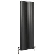 Milano Windsor - Pewter Traditional Vertical Double Column Radiator - Choice of Size