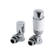 Milano - Chrome 1/2'' Female Thread Valve with White TRV