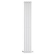 Milano Aruba - Modern White Vertical Designer Radiator 1400mm x 236mm (Single Panel)
