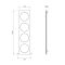 Carisa Circles - Aluminium Vertical Mirror Designer Radiator - 1800mm x 470mm - Choice of Finish
