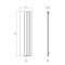 Carisa Entree - Aluminium Vertical Designer Radiator with Mirror - 1800mm x 470mm - Choice of Finish