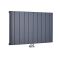 Milano Skye - Aluminium Anthracite Horizontal Designer Radiator 600mm x 945mm (Single Panel)