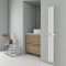 Carisa Nixie Bath - Aluminium Vertical Designer Towel Radiator - Choice of Finish