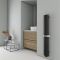 Carisa Nixie Bath - Aluminium Vertical Designer Towel Radiator - Choice of Finish