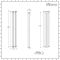 Milano Aruba - Anthracite Space-Saving Vertical Designer Radiator 1400mm x 236mm (Double Panel)