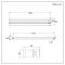 Milano Aruba - Anthracite Horizontal Designer Radiator 236mm x 1400mm (Double Panel)