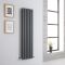 Milano Aruba - Anthracite Space-Saving Vertical Designer Radiator 1400mm x 354mm (Double Panel)